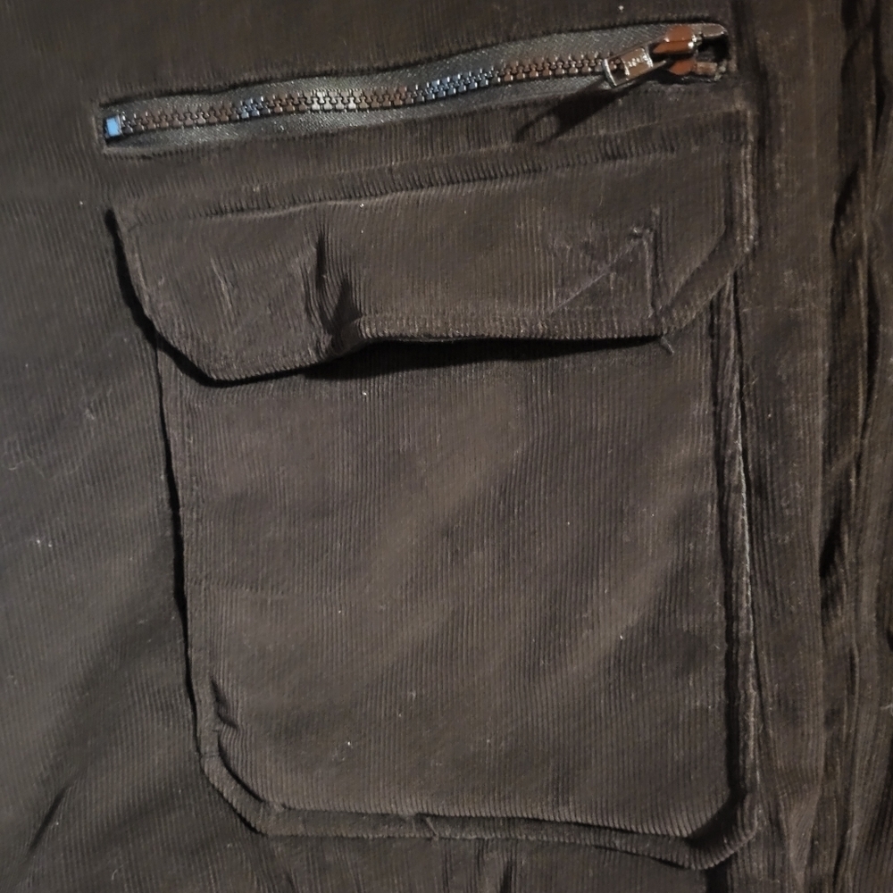 Vintage St. John's Bay Brown Cotton Corduroy Zip Up Vest Size XL - Picture 7 of 7